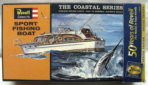 Revell 1/56 Sport Fishing Boat - (Chris Craft 42' Sport Fishing), H387-100 plastic model kit